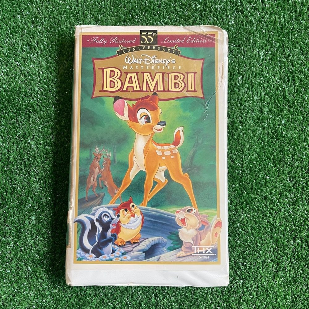 Bambi Walt Disney's Masterpiece 55th Anniversary Limited Edition VHS Tape (1997)